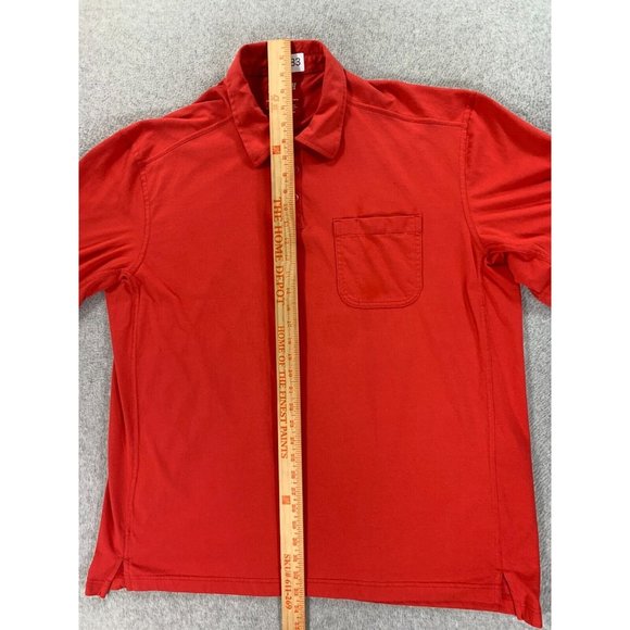 Duluth Trading Co‎ Longtail Cotton Blend Polo Shirt (Men's XL) Red - Picture 7 of 9